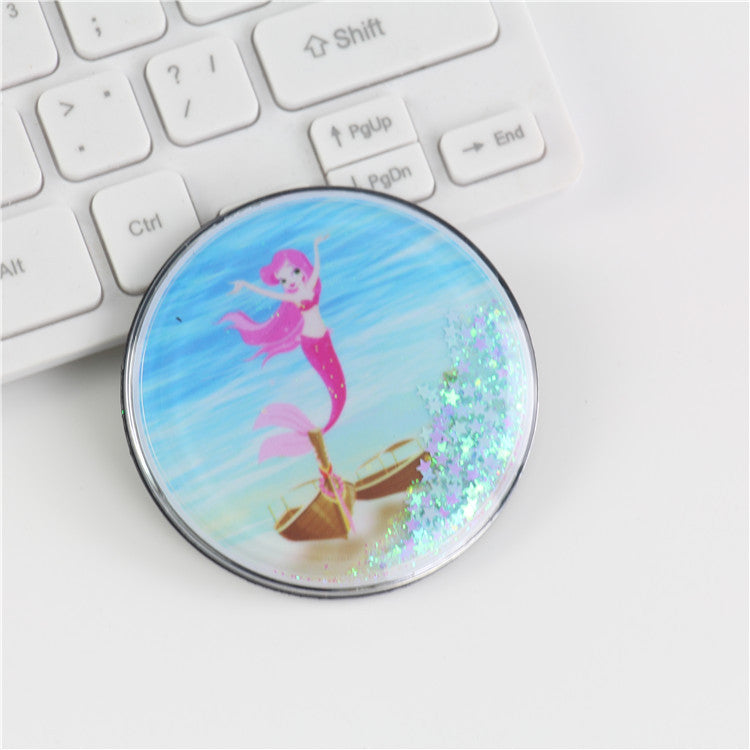 Wholesale Creative Cartoon Magnet Flowing Sand PVC Soft Rubber 3D Refrigerator Adhesive